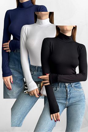 بلوز مشکی زنانه ساده macharel jeans - کد 892391686