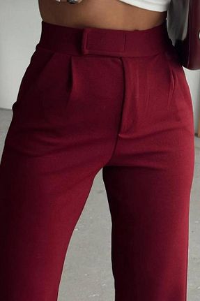 شلوار زرشکی زنانه پارچه Derya butik - کد 891443587