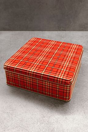 جعبه دکوراتیو قرمز فلزی Sarkap - کد 892386256