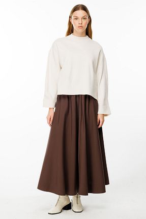 پلیور حجاب بژ زنانه اکریلیک Hooopstore - کد 878843921