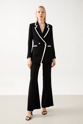 کت مشکی زنانه پلی استر Moda İlgi - کد 891438585