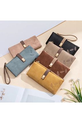 کیف پول قهوه ای زنانه ابعاد بزرگ rinkadoll - کد 877384976