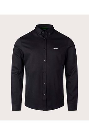 پیراهن مشکی مردانه رگولار BOSS - کد 891497118
