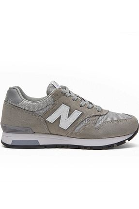 کفش پیاده روی طوسی زنانه چرم اصل New Balance - کد 892445427