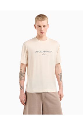 تیشرت نباتی مردانه رگولار Emporio Armani - کد 902727944