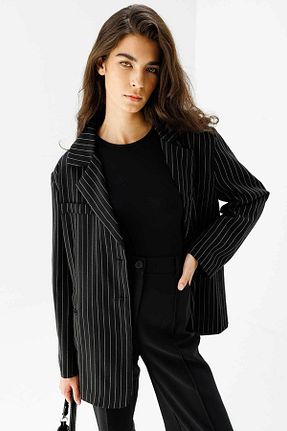 کت مشکی زنانه اورسایز Hooopstore - کد 811222332