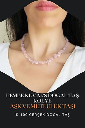 گردنبند جواهر رنگی زنانه سنگ طبیعی Zodyak Doğal Taş - کد 893402271