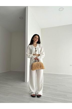لباس نباتی زنانه کتان Büşra Doğramacı - کد 892413122