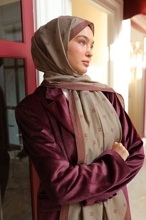 شال قهوه ای زنانه Silk Home - کد 892486318