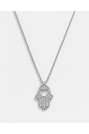 گردنبند نقره سفید زنانه 925 عیار MEKS PRIVE - کد 891523075