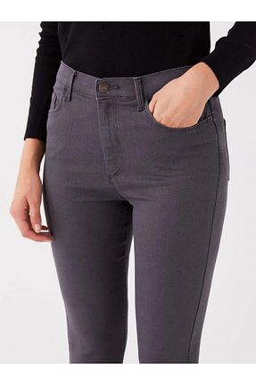 شلوار جین طوسی زنانه پاچه تنگ LC Waikiki - کد 891531803