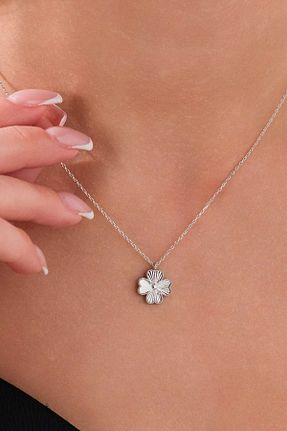 گردنبند نقره رنگی زنانه 14 عیار AcestesDesign - کد 892599676