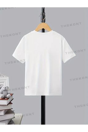تیشرت سفید بچه گانه رگولار THEKONT - کد 891531955