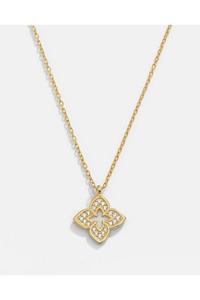 گردنبند نقره طلائی زنانه 925 عیار MEKS PRIVE - کد 891523067