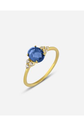انگشتر نقره طلائی زنانه زیرکن MEKS PRIVE - کد 891527532