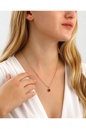 گردنبند نقره طلائی زنانه 925 عیار MEKS PRIVE - کد 891523568