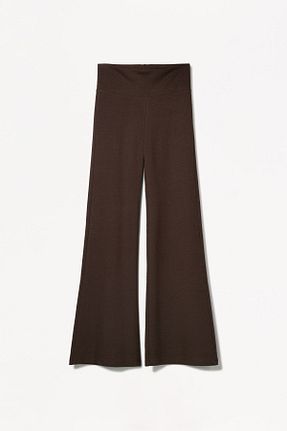 شلوار قهوه ای زنانه پنبه ای Bershka - کد 891539491