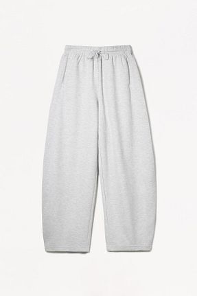شلوار طوسی زنانه پنبه ای Bershka - کد 891539954