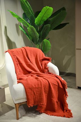 کاور مبل نارنجی پنبه OTEKS HOME COLLECTİON - کد 795264028