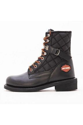 بوت / نیم بوت مشکی مردانه چرم خالص Harley Davidson - کد 3739821