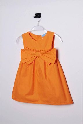 لباس نارنجی بچه گانه مخلوط کتان minibambi - کد 829293612