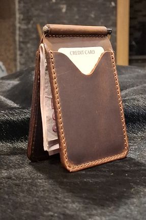 جا کارتی قهوه ای مردانه ابعاد کوچک MAT Deri - کد 826426809
