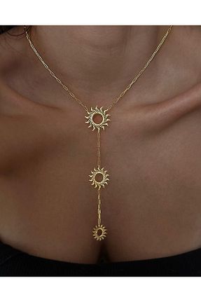 گردنبند نقره طلائی زنانه 925 عیار sirius jewelry - کد 891587841