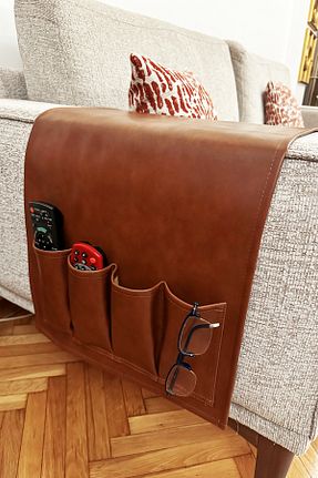 کاور مبل قهوه ای چرم Mutfakta Moda - کد 856529868