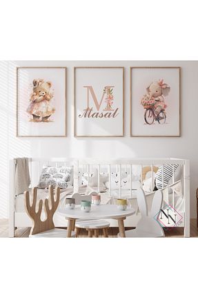 تابلو صورتی چوب NN DECOR - کد 891607065