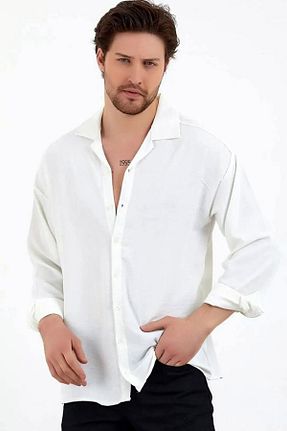 پیراهن سفید مردانه رگولار MissKybele - کد 891646786