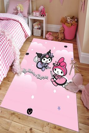 فرش بچه گانه صورتی پلی استر G&C HOME - کد 891651034