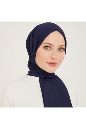 شال سرمه ای زنانه پنبه ای Armine - کد 880195358