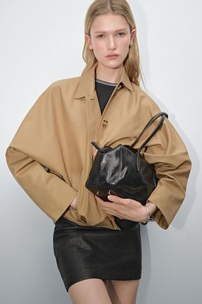 کت زرد زنانه اورسایز Massimo Dutti - کد 891710915