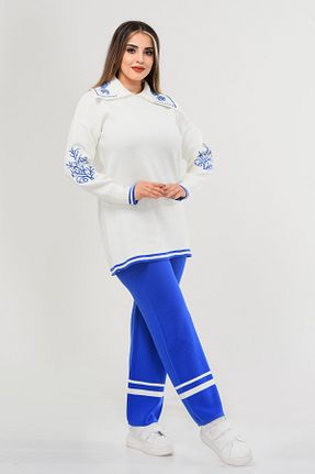 ست بالاتنه و پائین تنه حجاب آبی زنانه رگولار NEWC - کد 891728980