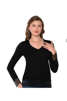 بادی مشکی زنانه یقه هفت Belinay - کد 891722275