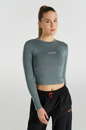 تیشرت طوسی زنانه رگولار hummel - کد 892682933