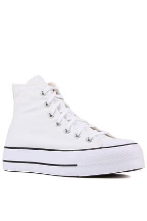 کفش اسنیکر سفید زنانه بند دار Converse - کد 891710214