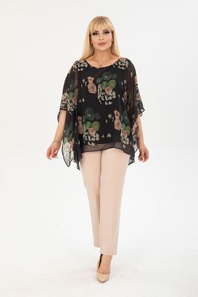 بلوز سایز بزرگ رنگی زنانه سایز بزرگ modayız - کد 755245063