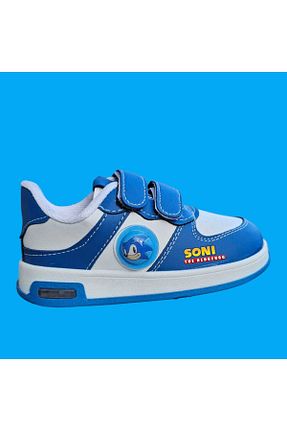 کفش اسنیکر آبی بچه گانه چسبی LİASSHOES - کد 891713339