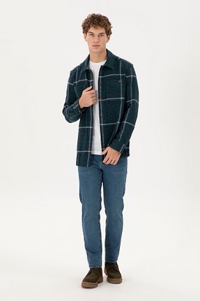 شلوار جین سبز مردانه پاچه ساده U.S. Polo Assn. - کد 891722192