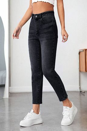 شلوار جین طوسی زنانه پاچه تنگ CEDY DENIM - کد 891743158
