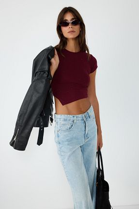 بادی زرشکی زنانه یقه نامتقارن No Matter What - کد 891732291