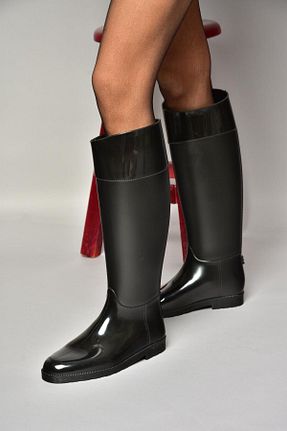چکمه مشکی زنانه چرم مصنوعی Fox Shoes - کد 878235349