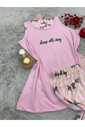 ست لباس راحتی سرمه ای زنانه pijamaworld - کد 891749873