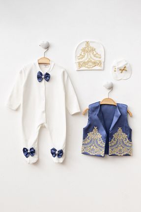هدیه کودک سرمه ای بچه گانه Ponpon Baby - کد 892722444