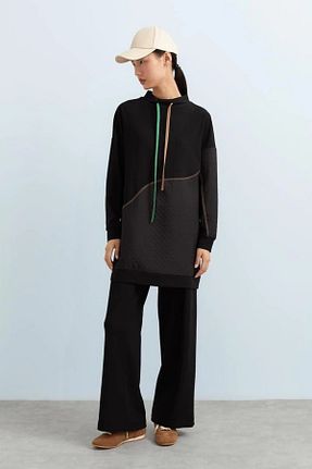 ست بالاتنه و پائین تنه مشکی زنانه Nihan - کد 894788639