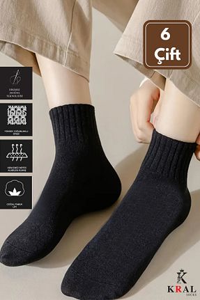 جوراب مشکی زنانه پنبه ای KRAL SOCKS - کد 891744907