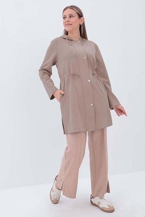 رویه حجاب قهوه ای زنانه ویسکون ALLDAY - کد 891766955