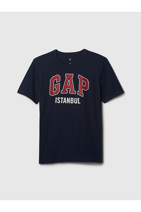 تیشرت سرمه ای بچه گانه رگولار GAP - کد 832460408