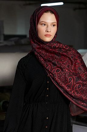شال مشکی زنانه پلی استر Madame Polo - کد 891759811